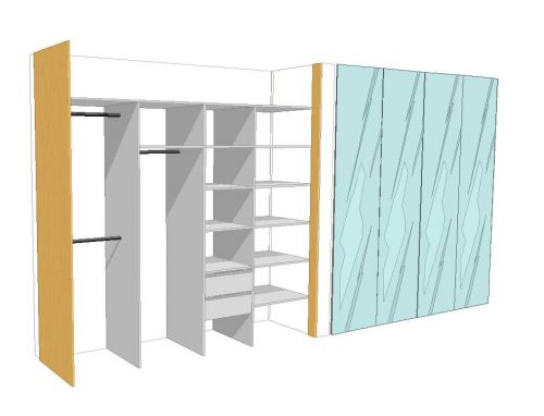 Dalinai įmontuojama į nišą