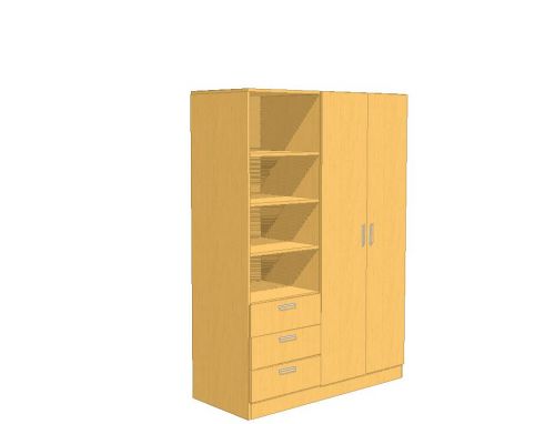 Trijų dalių korpusinės spintos