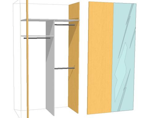 Dalinai įmontuojama į nišą